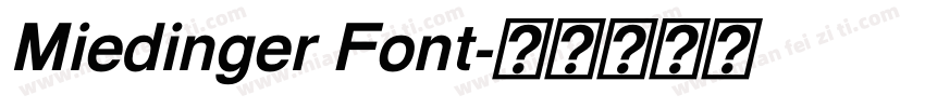 Miedinger Font字体转换